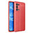 Silikon Hülle Handyhülle Gummi Schutzhülle Flexible Leder Tasche für Oppo Reno6 Pro+ Plus 5G Rot