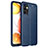 Silikon Hülle Handyhülle Gummi Schutzhülle Flexible Leder Tasche für Samsung Galaxy A32 5G Blau