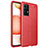 Silikon Hülle Handyhülle Gummi Schutzhülle Flexible Leder Tasche für Samsung Galaxy A72 4G Rot