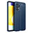 Silikon Hülle Handyhülle Gummi Schutzhülle Flexible Leder Tasche für Samsung Galaxy A73 5G Blau