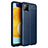 Silikon Hülle Handyhülle Gummi Schutzhülle Flexible Leder Tasche für Samsung Galaxy F42 5G Blau