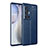 Silikon Hülle Handyhülle Gummi Schutzhülle Flexible Leder Tasche für Vivo X70 Pro+ Plus 5G Blau