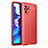 Silikon Hülle Handyhülle Gummi Schutzhülle Flexible Leder Tasche für Xiaomi Redmi Note 10 4G Rot