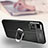 Silikon Hülle Handyhülle Gummi Schutzhülle Flexible Leder Tasche mit Magnetisch Fingerring Ständer für Xiaomi Poco X4 NFC