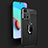 Silikon Hülle Handyhülle Gummi Schutzhülle Flexible Leder Tasche mit Magnetisch Fingerring Ständer für Xiaomi Redmi 10 (2022)
