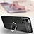Silikon Hülle Handyhülle Gummi Schutzhülle Flexible Leder Tasche mit Magnetisch Fingerring Ständer für Xiaomi Redmi Note 11 5G