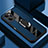 Silikon Hülle Handyhülle Gummi Schutzhülle Flexible Leder Tasche mit Magnetisch Fingerring Ständer PB1 für Xiaomi Poco X5 Pro 5G