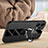 Silikon Hülle Handyhülle Gummi Schutzhülle Flexible Leder Tasche mit Magnetisch Fingerring Ständer PB1 für Xiaomi Redmi Note 12 Explorer
