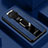 Silikon Hülle Handyhülle Gummi Schutzhülle Flexible Leder Tasche mit Magnetisch Fingerring Ständer PB1 für Xiaomi Redmi Note 9T 5G Blau