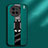 Silikon Hülle Handyhülle Gummi Schutzhülle Flexible Leder Tasche mit Magnetisch Fingerring Ständer PB2 für Vivo X90 Pro 5G
