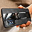 Silikon Hülle Handyhülle Gummi Schutzhülle Flexible Leder Tasche mit Magnetisch Fingerring Ständer PB3 für Xiaomi Poco F4 GT 5G
