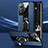 Silikon Hülle Handyhülle Gummi Schutzhülle Flexible Leder Tasche mit Magnetisch Fingerring Ständer PB3 für Xiaomi Poco F4 GT 5G Blau