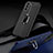 Silikon Hülle Handyhülle Gummi Schutzhülle Flexible Leder Tasche mit Magnetisch Fingerring Ständer S02 für Samsung Galaxy S24 5G