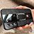 Silikon Hülle Handyhülle Gummi Schutzhülle Flexible Leder Tasche mit Magnetisch Fingerring Ständer S03 für Samsung Galaxy S22 Plus 5G