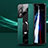Silikon Hülle Handyhülle Gummi Schutzhülle Flexible Leder Tasche mit Magnetisch Fingerring Ständer S03 für Samsung Galaxy S22 Plus 5G Grün