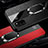 Silikon Hülle Handyhülle Gummi Schutzhülle Flexible Leder Tasche mit Magnetisch Fingerring Ständer T01 für Huawei Honor V30 5G