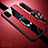 Silikon Hülle Handyhülle Gummi Schutzhülle Flexible Leder Tasche mit Magnetisch Fingerring Ständer T01 für Huawei Honor V30 5G Rot