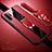 Silikon Hülle Handyhülle Gummi Schutzhülle Flexible Leder Tasche mit Magnetisch Fingerring Ständer T02 für Samsung Galaxy Note 10 Plus 5G Rot