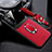 Silikon Hülle Handyhülle Gummi Schutzhülle Flexible Leder Tasche mit Magnetisch FL1 für Oppo K9 Pro 5G Rot