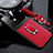 Silikon Hülle Handyhülle Gummi Schutzhülle Flexible Leder Tasche mit Magnetisch FL1 für Oppo Reno8 Pro+ Plus 5G Rot