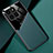 Silikon Hülle Handyhülle Gummi Schutzhülle Flexible Leder Tasche mit Magnetisch für Huawei Honor X8b Grün