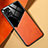 Silikon Hülle Handyhülle Gummi Schutzhülle Flexible Leder Tasche mit Magnetisch für Samsung Galaxy A04 4G Orange