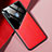 Silikon Hülle Handyhülle Gummi Schutzhülle Flexible Leder Tasche mit Magnetisch für Samsung Galaxy A11 Rot