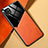 Silikon Hülle Handyhülle Gummi Schutzhülle Flexible Leder Tasche mit Magnetisch für Samsung Galaxy A22s 5G Orange