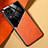 Silikon Hülle Handyhülle Gummi Schutzhülle Flexible Leder Tasche mit Magnetisch für Samsung Galaxy M53 5G Orange