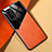 Silikon Hülle Handyhülle Gummi Schutzhülle Flexible Leder Tasche mit Magnetisch für Xiaomi Mi 11X 5G Orange