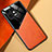 Silikon Hülle Handyhülle Gummi Schutzhülle Flexible Leder Tasche mit Magnetisch für Xiaomi Mi 13 5G Orange