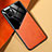 Silikon Hülle Handyhülle Gummi Schutzhülle Flexible Leder Tasche mit Magnetisch für Xiaomi Redmi A2 Orange
