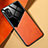 Silikon Hülle Handyhülle Gummi Schutzhülle Flexible Leder Tasche mit Magnetisch für Xiaomi Redmi Note 10 5G Orange