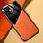 Silikon Hülle Handyhülle Gummi Schutzhülle Flexible Leder Tasche mit Magnetisch für Xiaomi Redmi Note 10 Pro 4G Orange