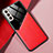 Silikon Hülle Handyhülle Gummi Schutzhülle Flexible Leder Tasche mit Magnetisch M01 für Samsung Galaxy S24 5G Rot