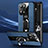 Silikon Hülle Handyhülle Gummi Schutzhülle Flexible Leder Tasche mit Magnetisch S01 für Oppo Find X5 Pro 5G Blau