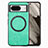 Silikon Hülle Handyhülle Gummi Schutzhülle Flexible Leder Tasche mit Magnetisch S01D für Google Pixel 8 5G Grün