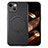 Silikon Hülle Handyhülle Gummi Schutzhülle Flexible Leder Tasche mit Magnetisch S02D für Apple iPhone 15