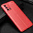 Silikon Hülle Handyhülle Gummi Schutzhülle Flexible Leder Tasche S01 für Oppo A95 4G Rot