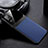Silikon Hülle Handyhülle Gummi Schutzhülle Flexible Leder Tasche S01 für Samsung Galaxy A12 5G Blau