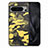 Silikon Hülle Handyhülle Gummi Schutzhülle Flexible Leder Tasche S01D für Google Pixel 8 Pro 5G Gelb