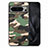 Silikon Hülle Handyhülle Gummi Schutzhülle Flexible Leder Tasche S01D für Google Pixel 8 Pro 5G Grün