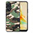 Silikon Hülle Handyhülle Gummi Schutzhülle Flexible Leder Tasche S01D für Oppo Reno8 T 4G Grün