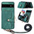 Silikon Hülle Handyhülle Gummi Schutzhülle Flexible Leder Tasche SD1 für Google Pixel 6a 5G Grün