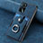 Silikon Hülle Handyhülle Gummi Schutzhülle Flexible Leder Tasche SD1 für Oppo A16s Blau