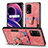 Silikon Hülle Handyhülle Gummi Schutzhülle Flexible Leder Tasche SD1 für Realme 8 5G Rosa