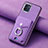 Silikon Hülle Handyhülle Gummi Schutzhülle Flexible Leder Tasche SD1 für Samsung Galaxy A03 Violett
