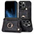 Silikon Hülle Handyhülle Gummi Schutzhülle Flexible Leder Tasche SD10 für Apple iPhone 14 Pro Schwarz
