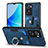 Silikon Hülle Handyhülle Gummi Schutzhülle Flexible Leder Tasche SD2 für Oppo A57 4G Blau