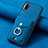 Silikon Hülle Handyhülle Gummi Schutzhülle Flexible Leder Tasche SD2 für Samsung Galaxy A04 4G Blau